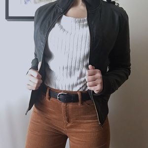 Black Faux Leather Jacket